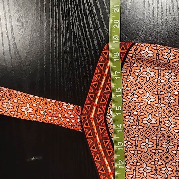 WHBM GEOMTRIC PRINT SATIN CHEMISE DRESS, SZ MEDIUM - Picture 13 of 15